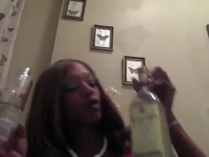 Black college teen drinks before taking on married cock